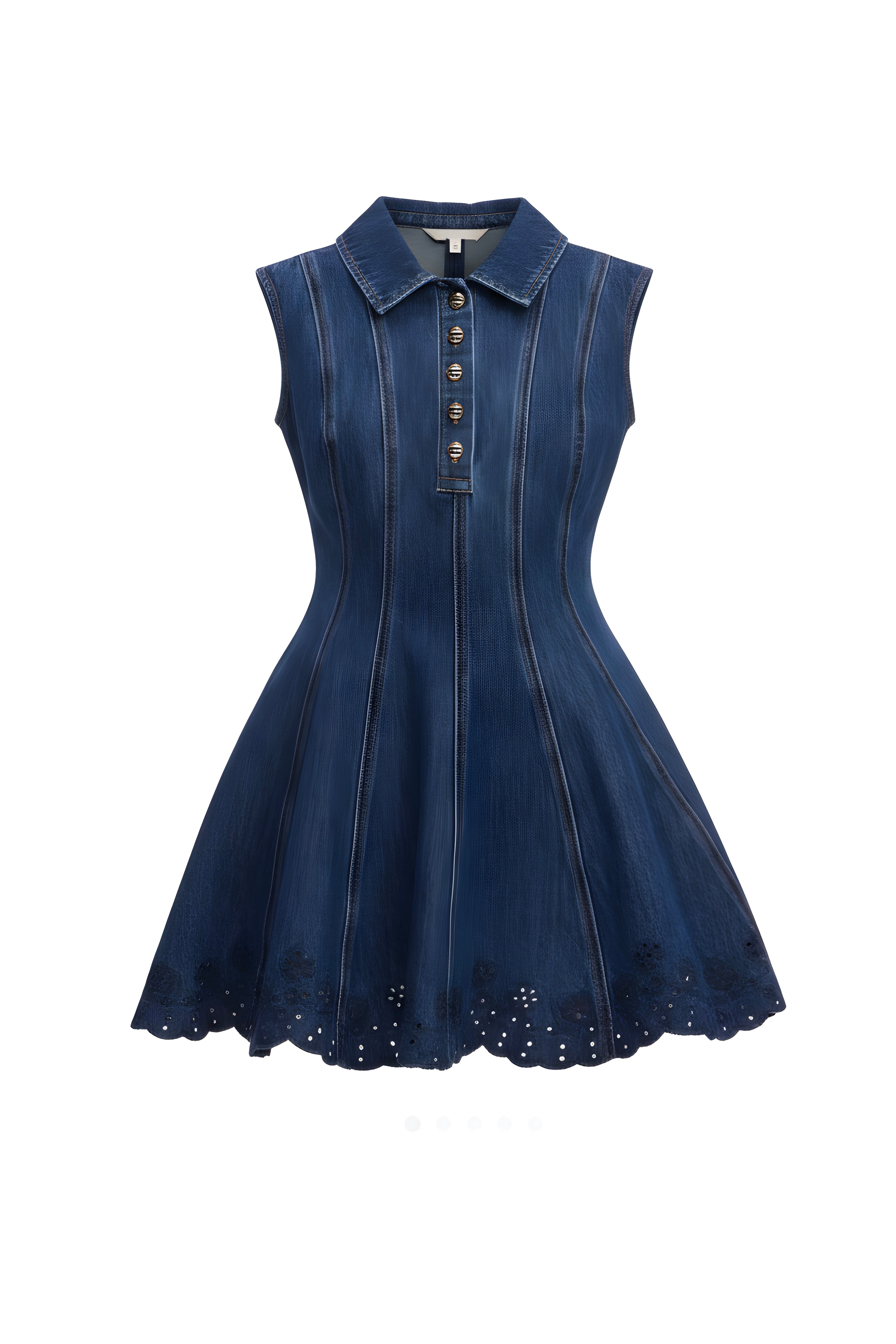 Denim mini dress