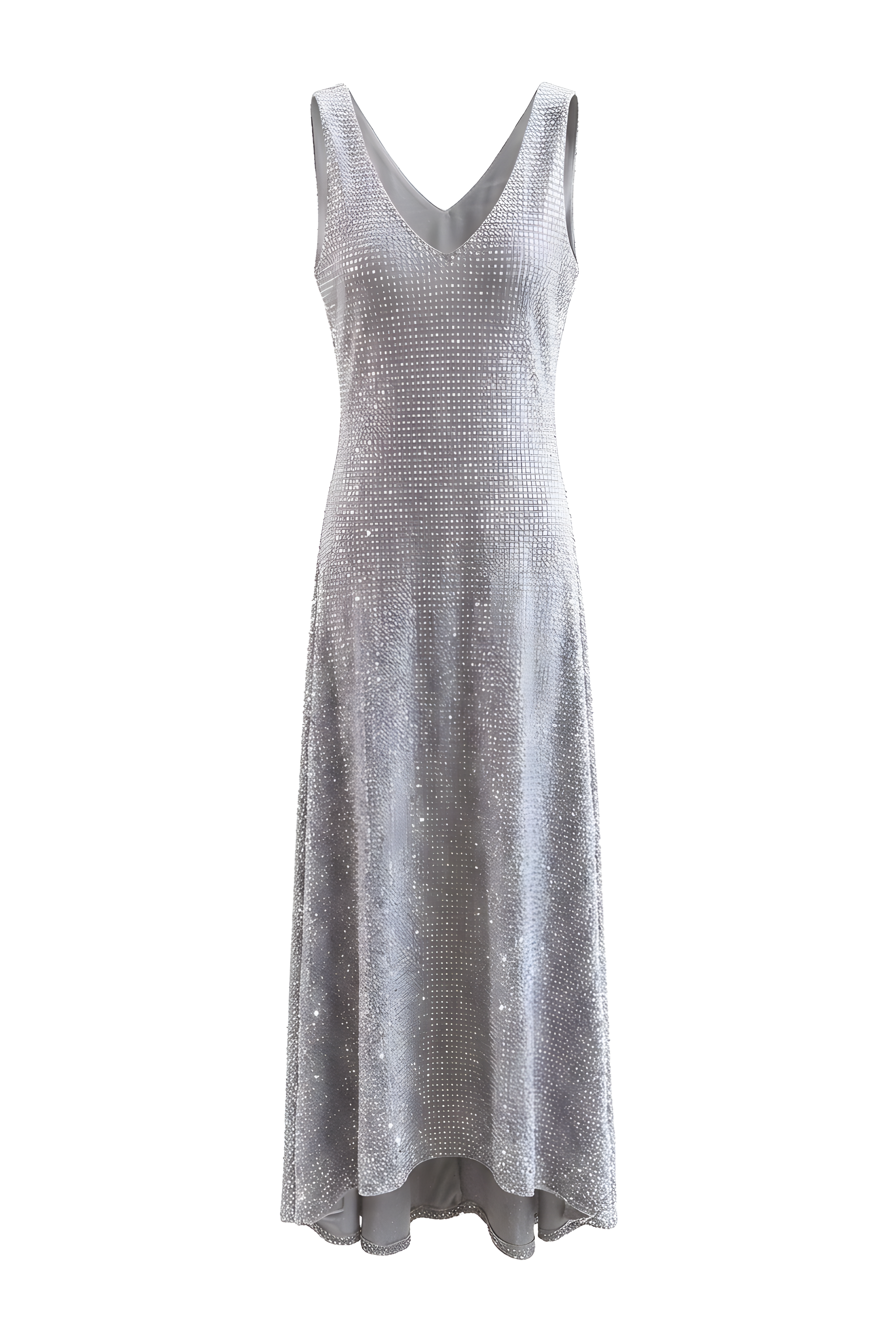 Sparkling silver finish dress