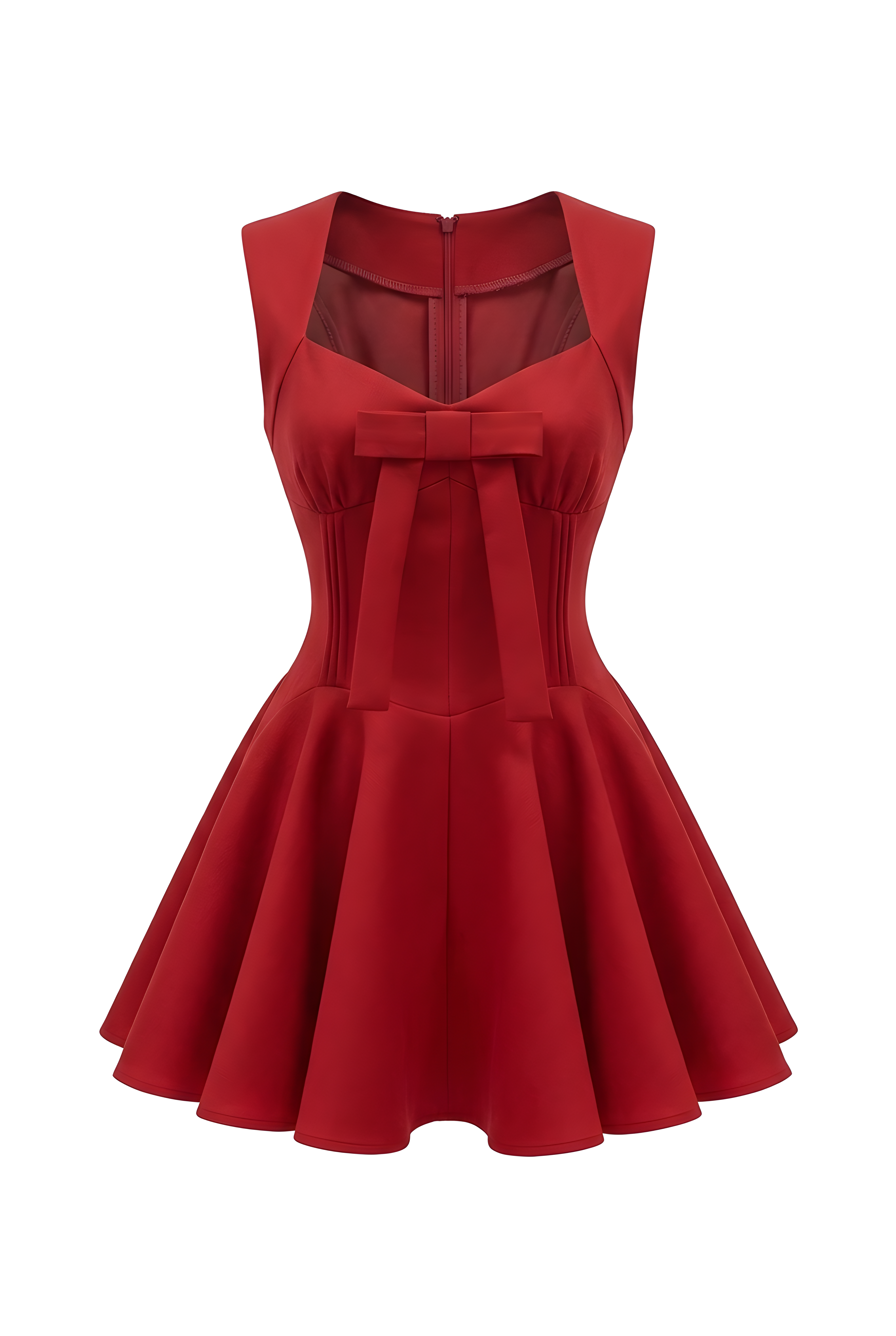 Red Bow Mini Dress