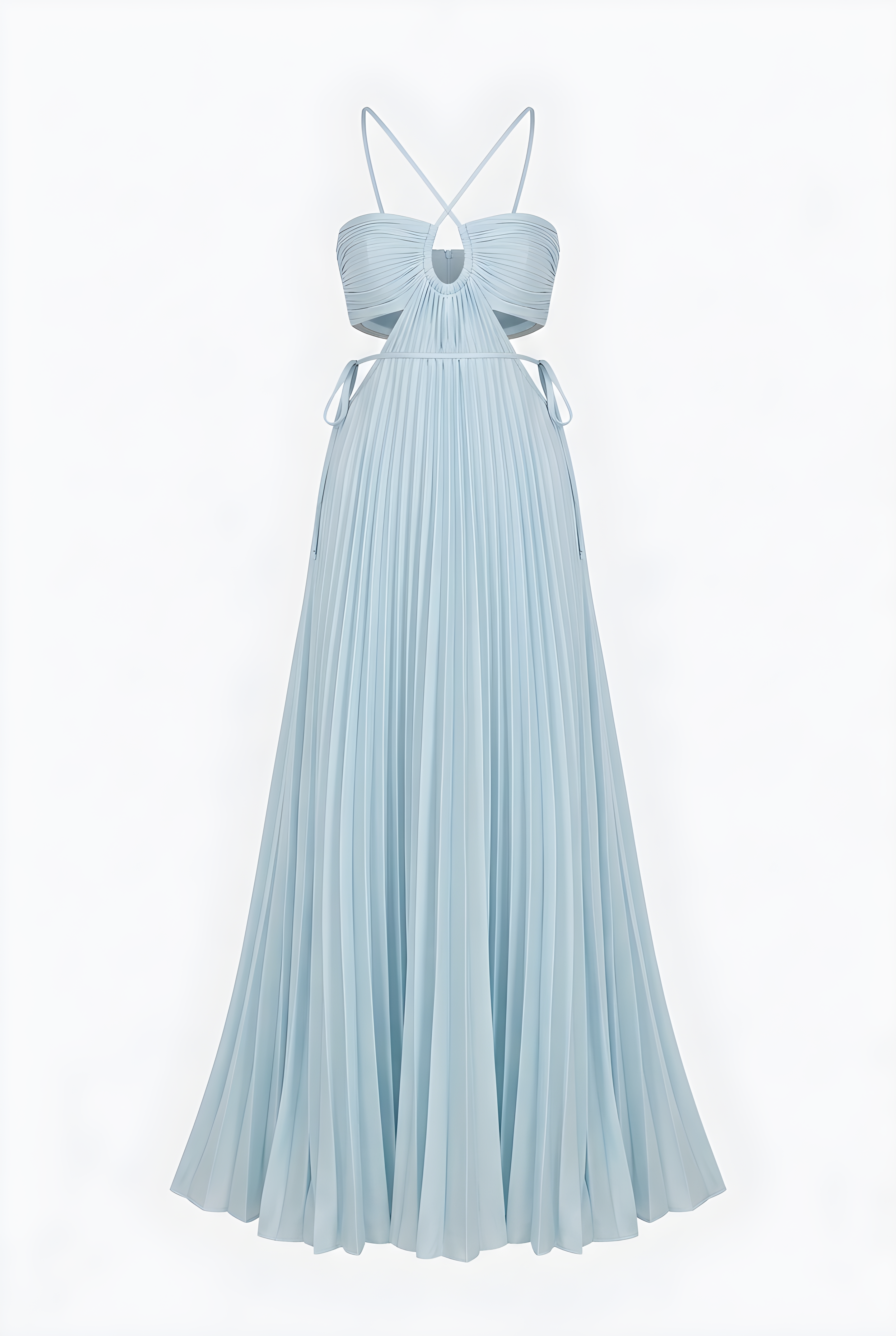 Maxi light blue dress