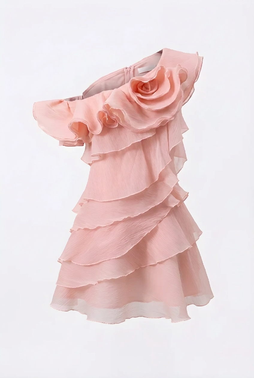 Mini pink flower dress