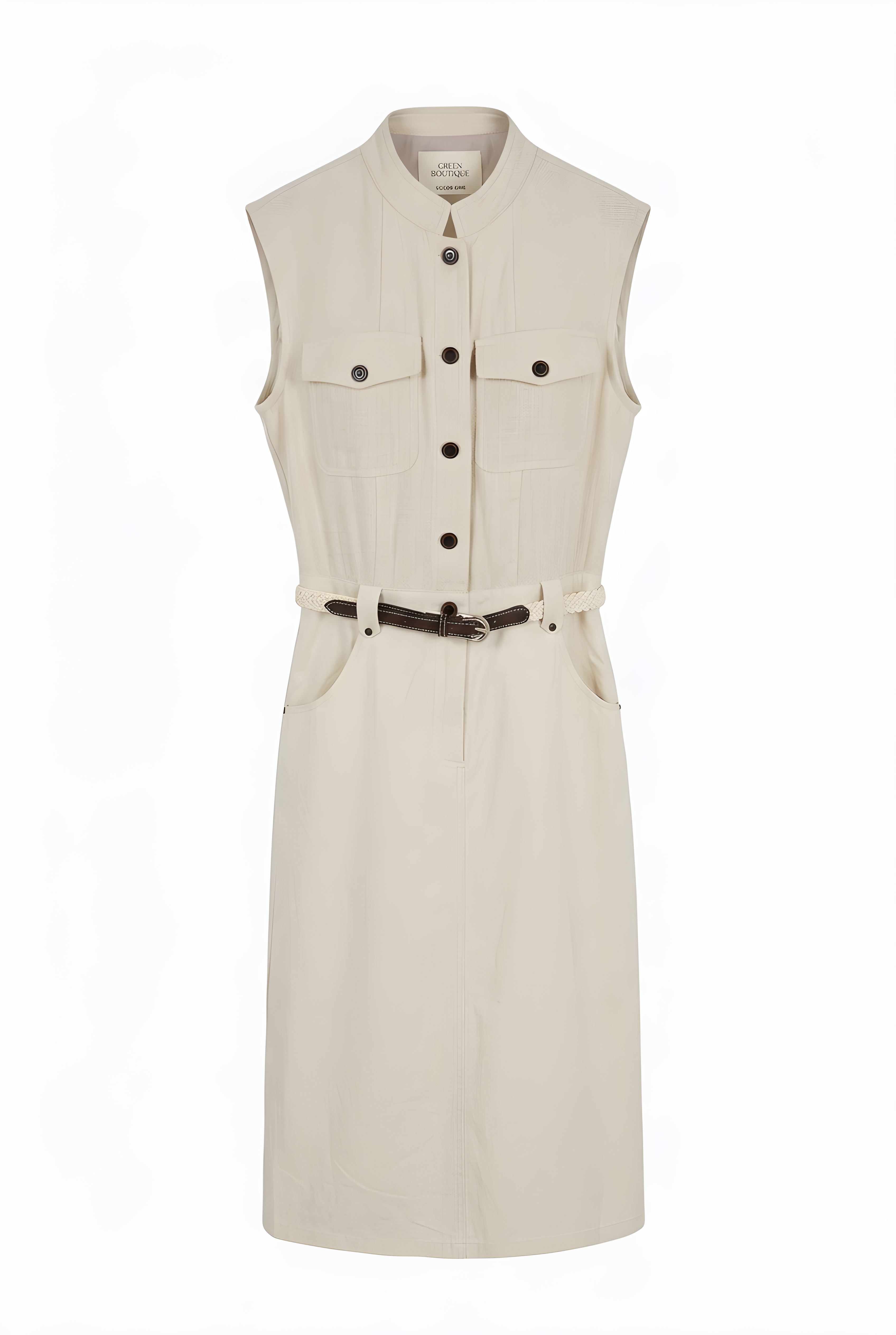 Linen midi dress