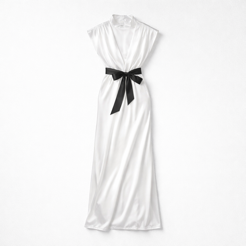 White maxi dress