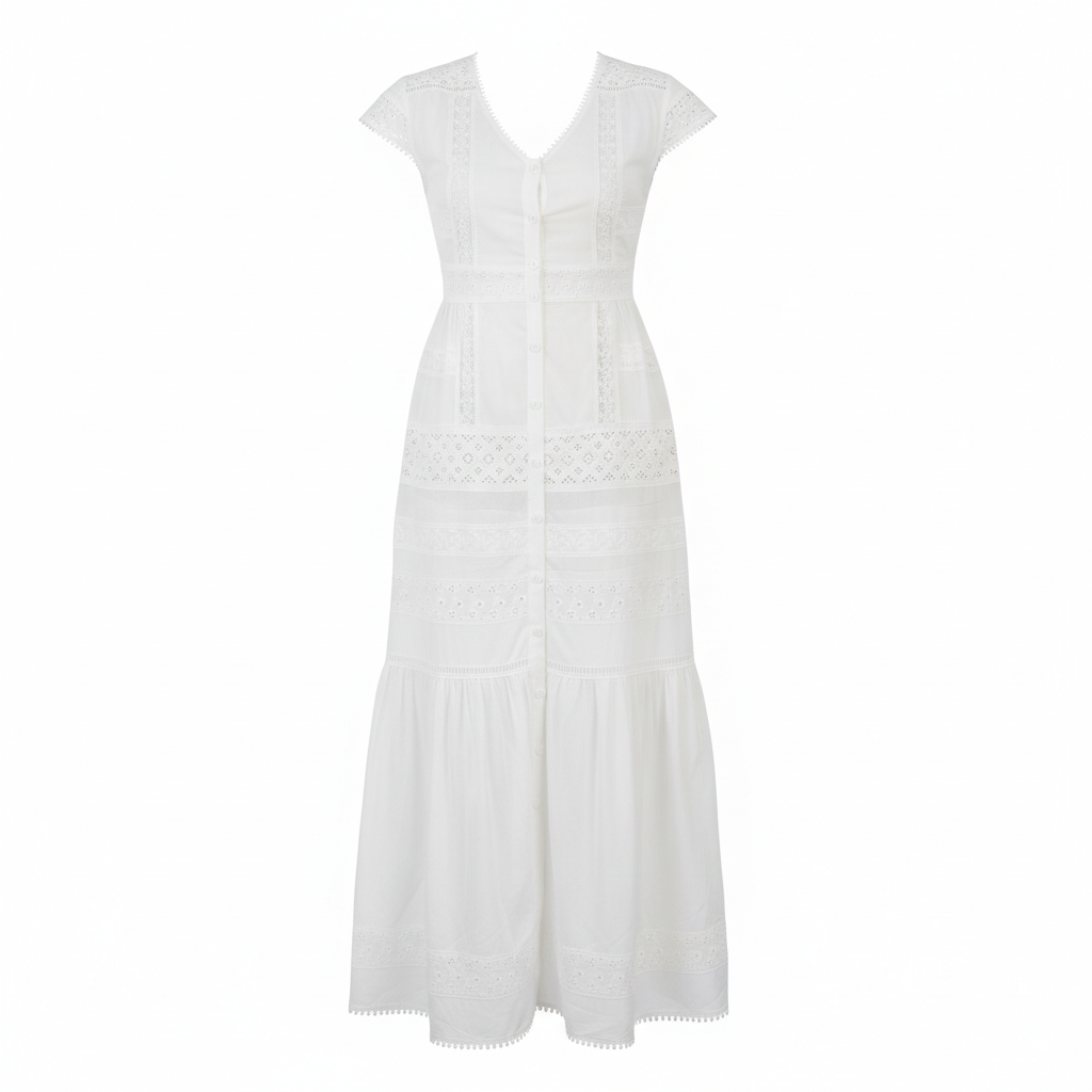 White elegant maxi  dress
