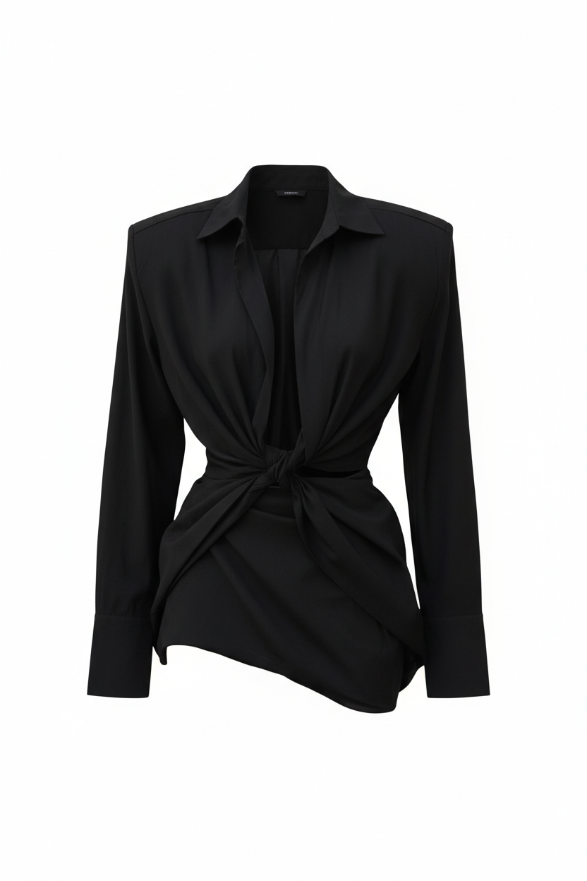 Black  twisted mini dress