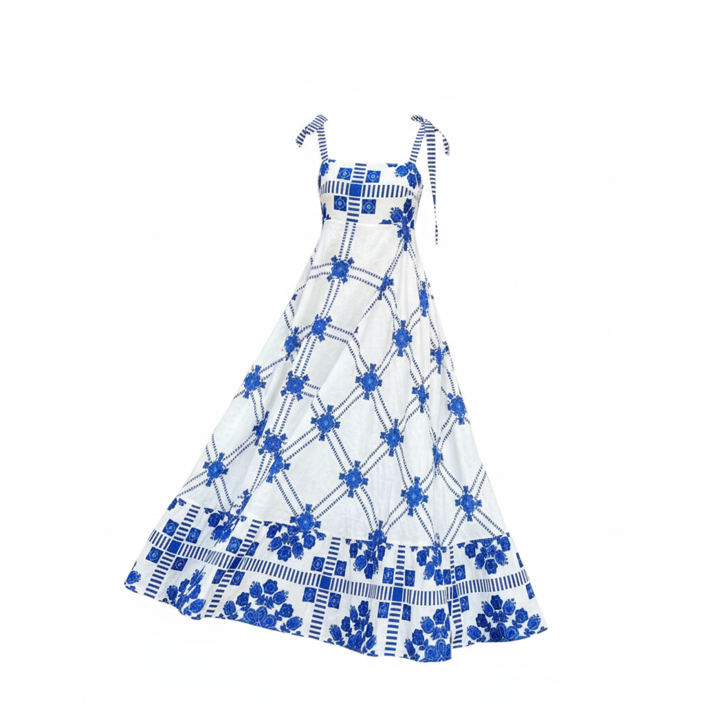 Linen maxi dress