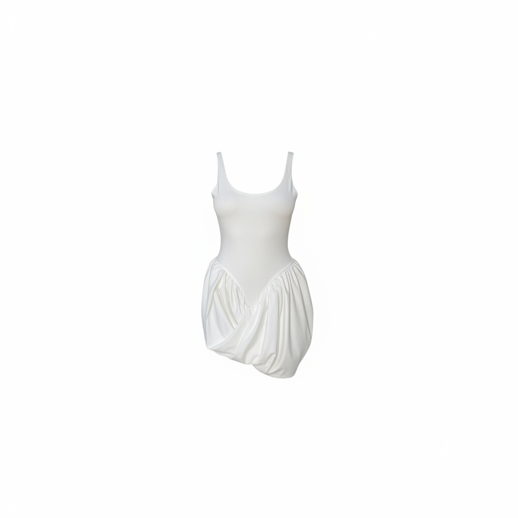 White mini dress