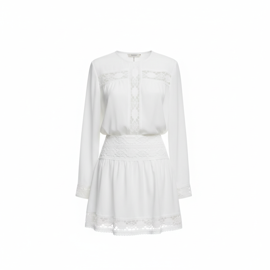 White embroidery blouse