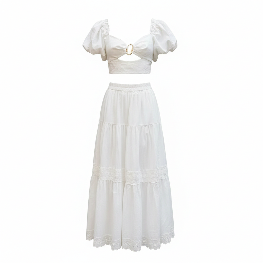 White linen top