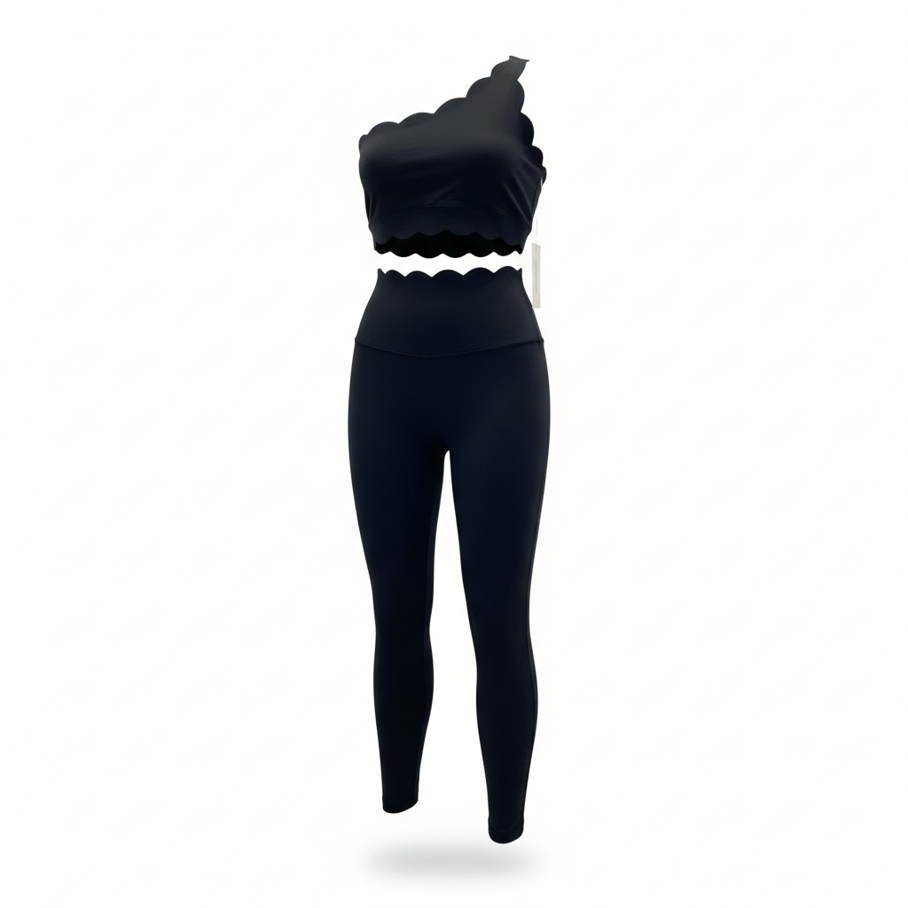 Off shoulder black suit