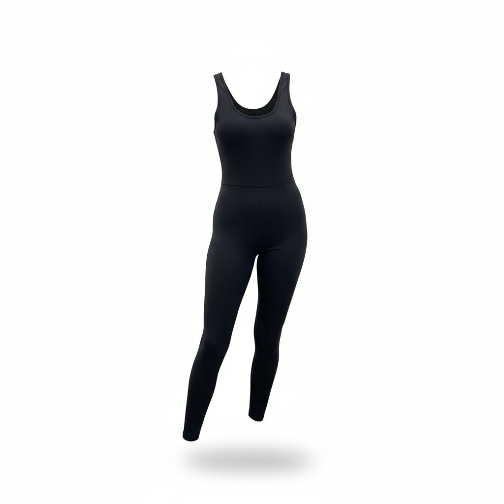 Black backless jumpsuit