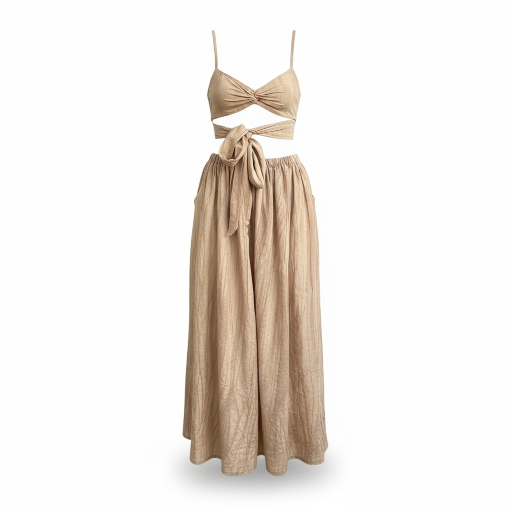 Linen brown top