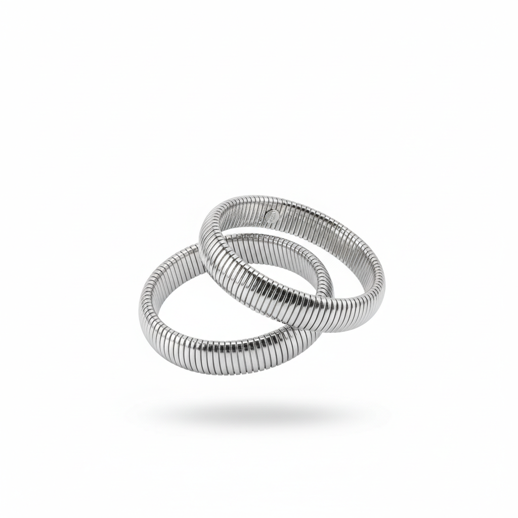 Chunky silver bracelet