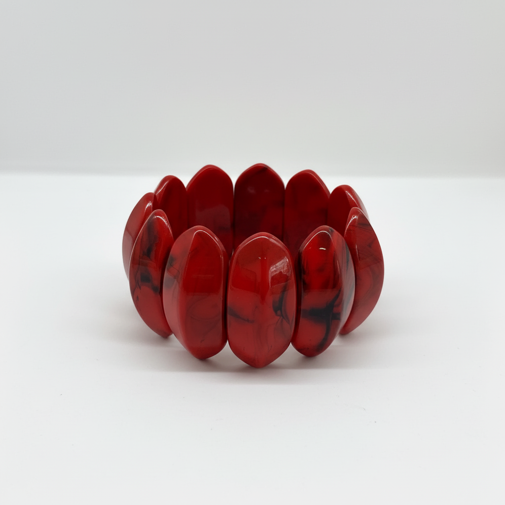 Red chunky bracelet