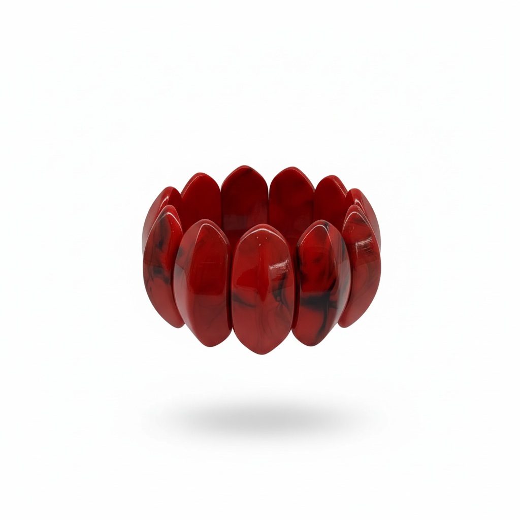 Red chunky bracelet