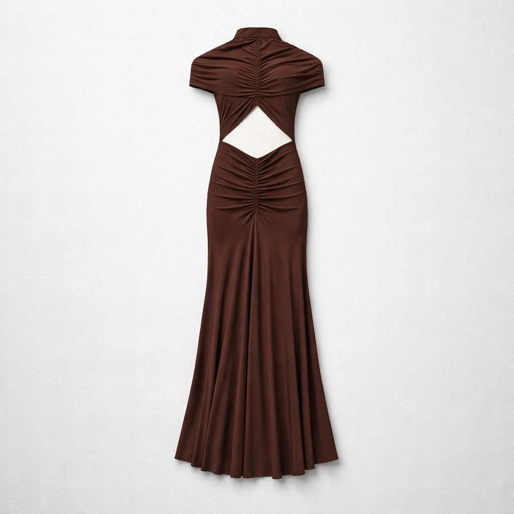 Brown maxi dress