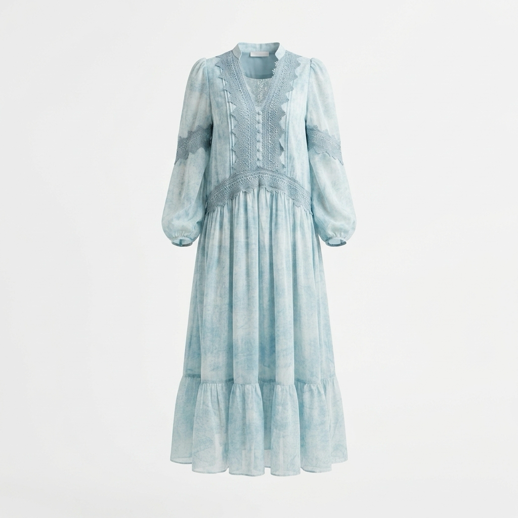 Light blue maxi dress