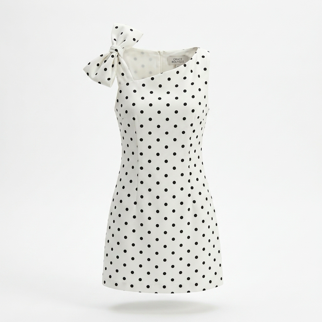 Polka dot mini dress