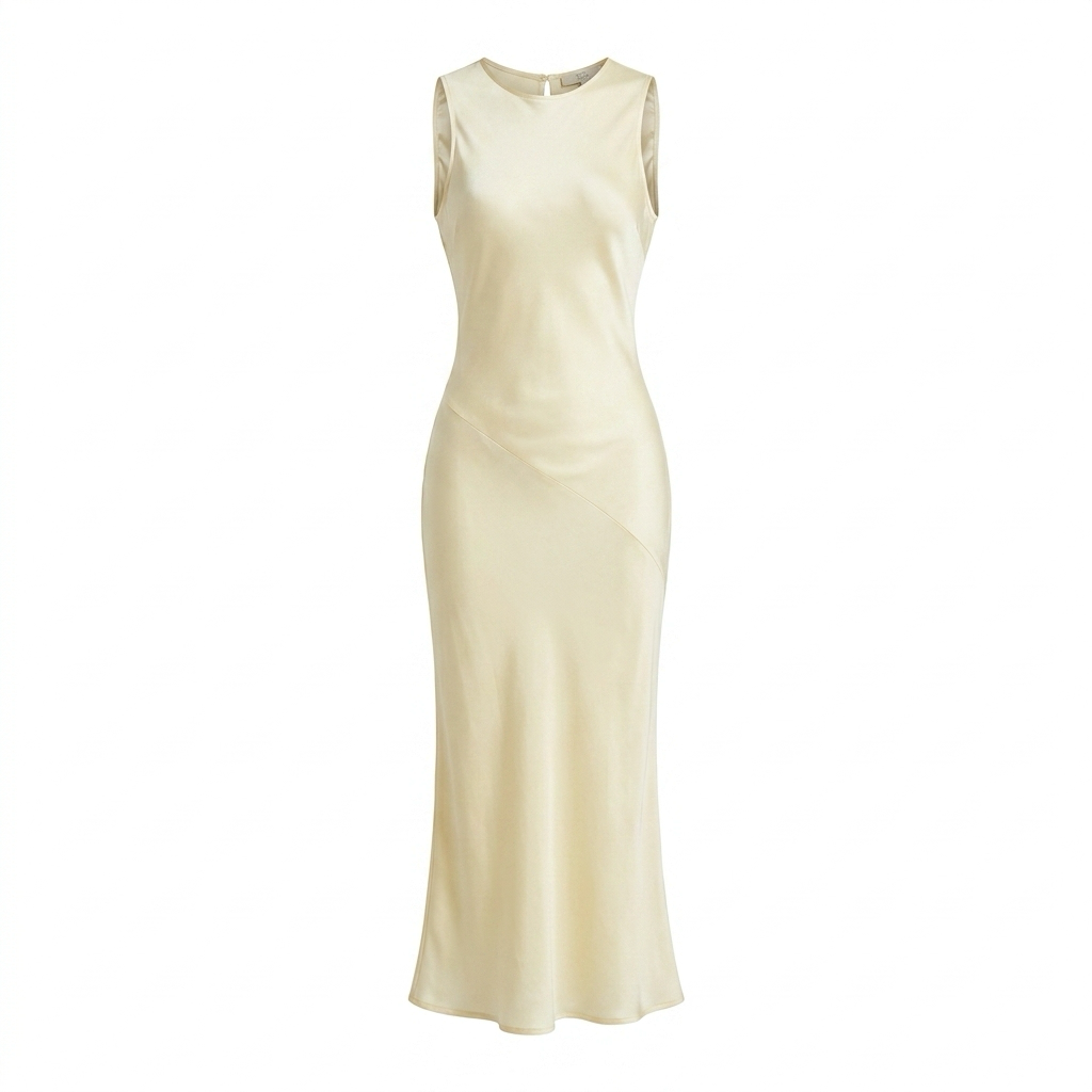 Champagne backless dress