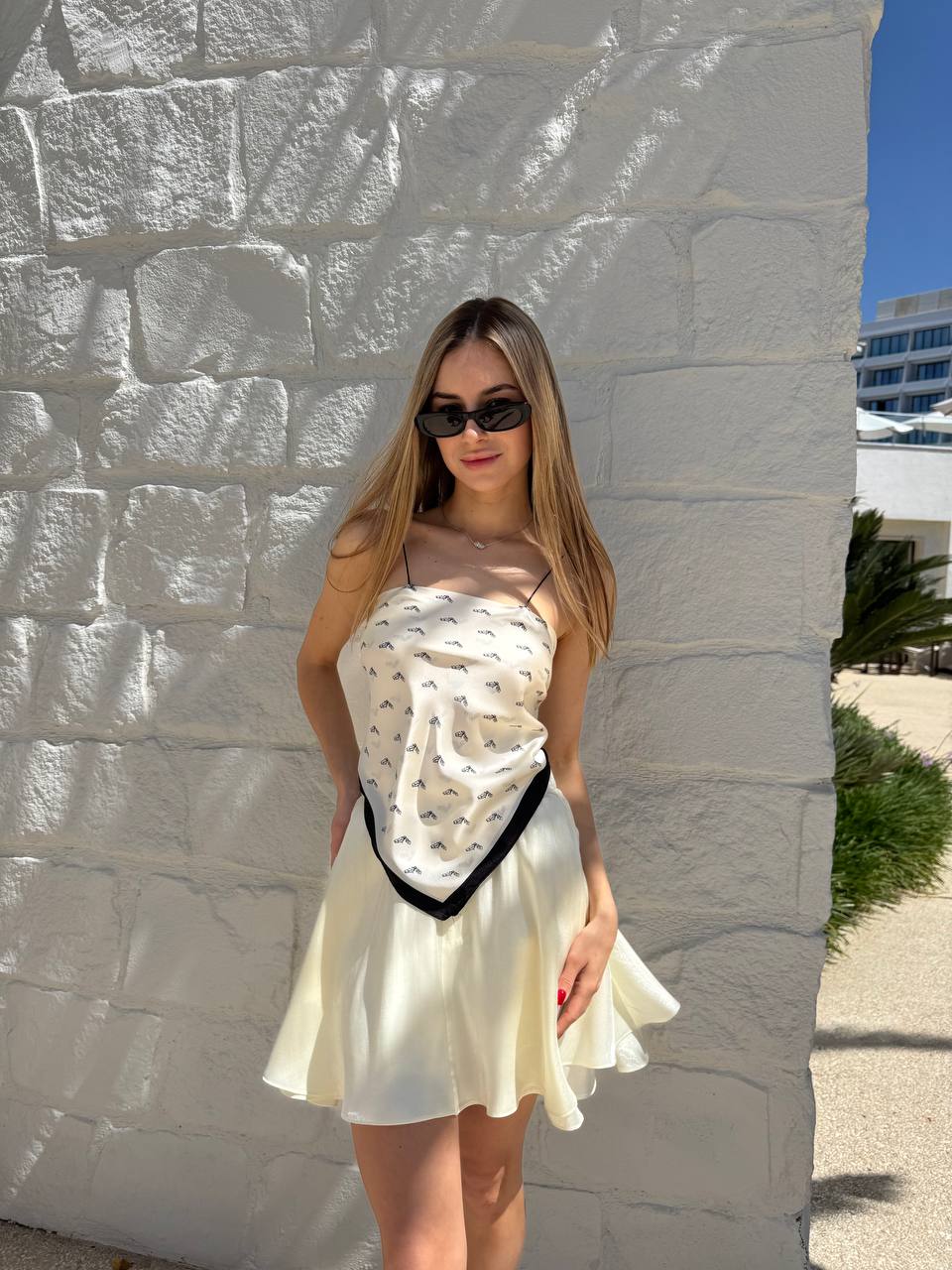 Caramel beige skirt