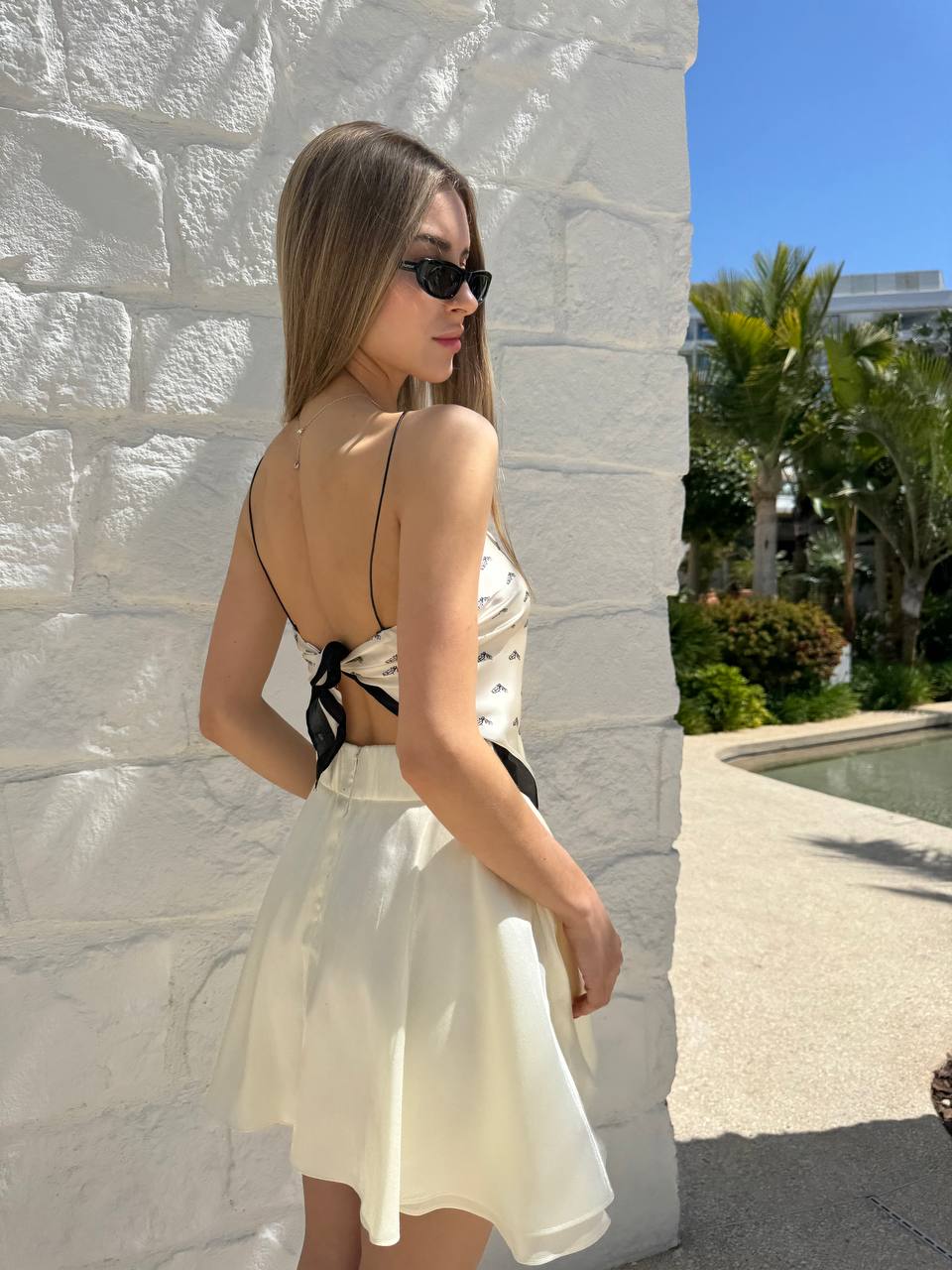 Caramel beige skirt