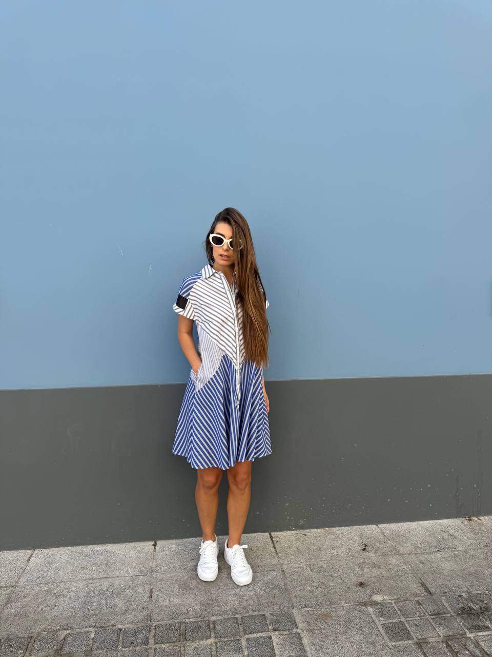 Multi-stripped dress