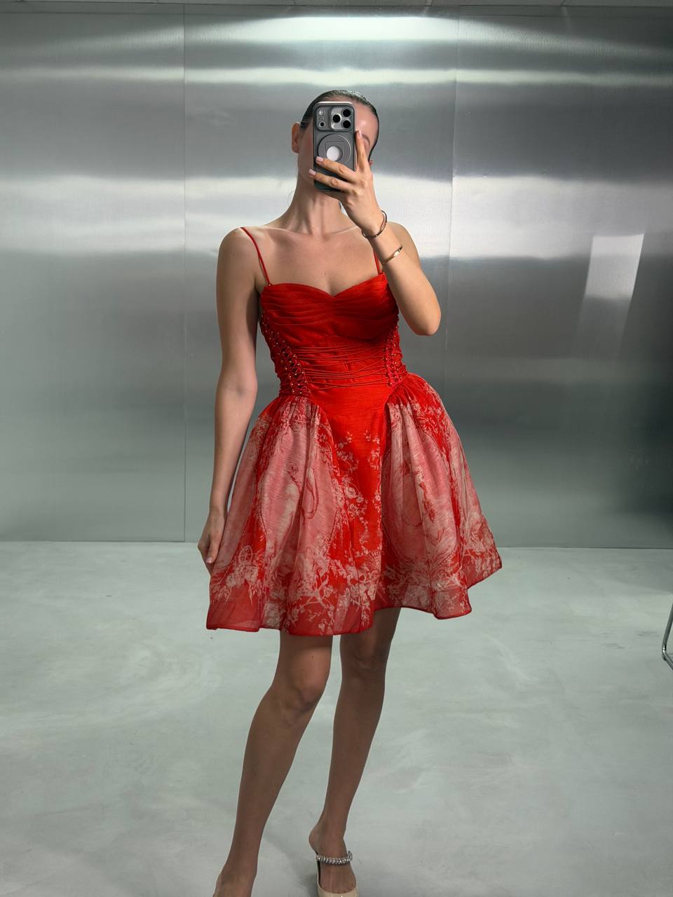 Red mermaid dress