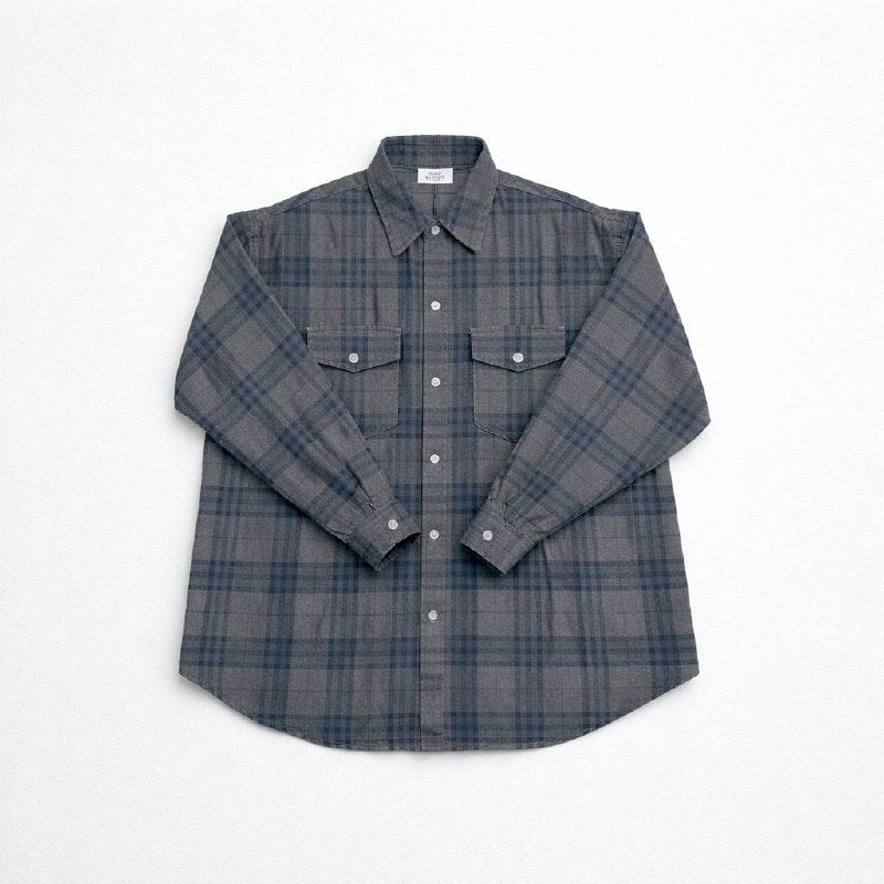 Oversized plaid shirt
