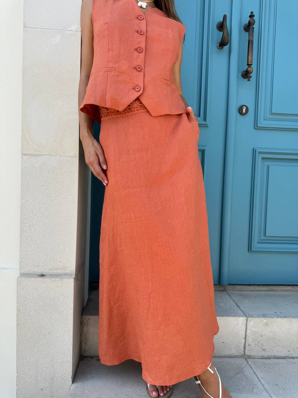 Ginger linen set