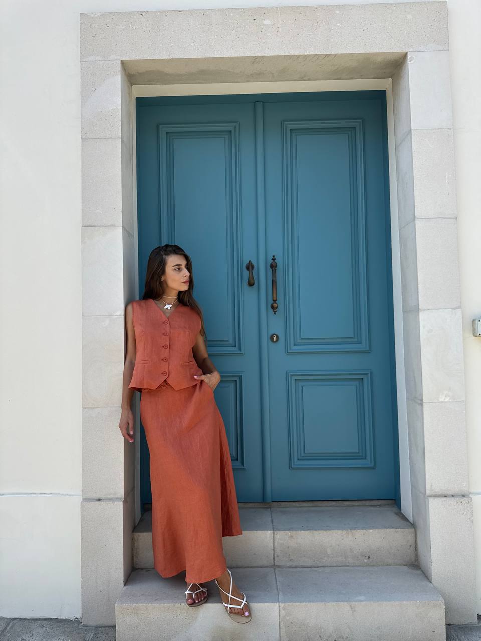 Ginger linen set