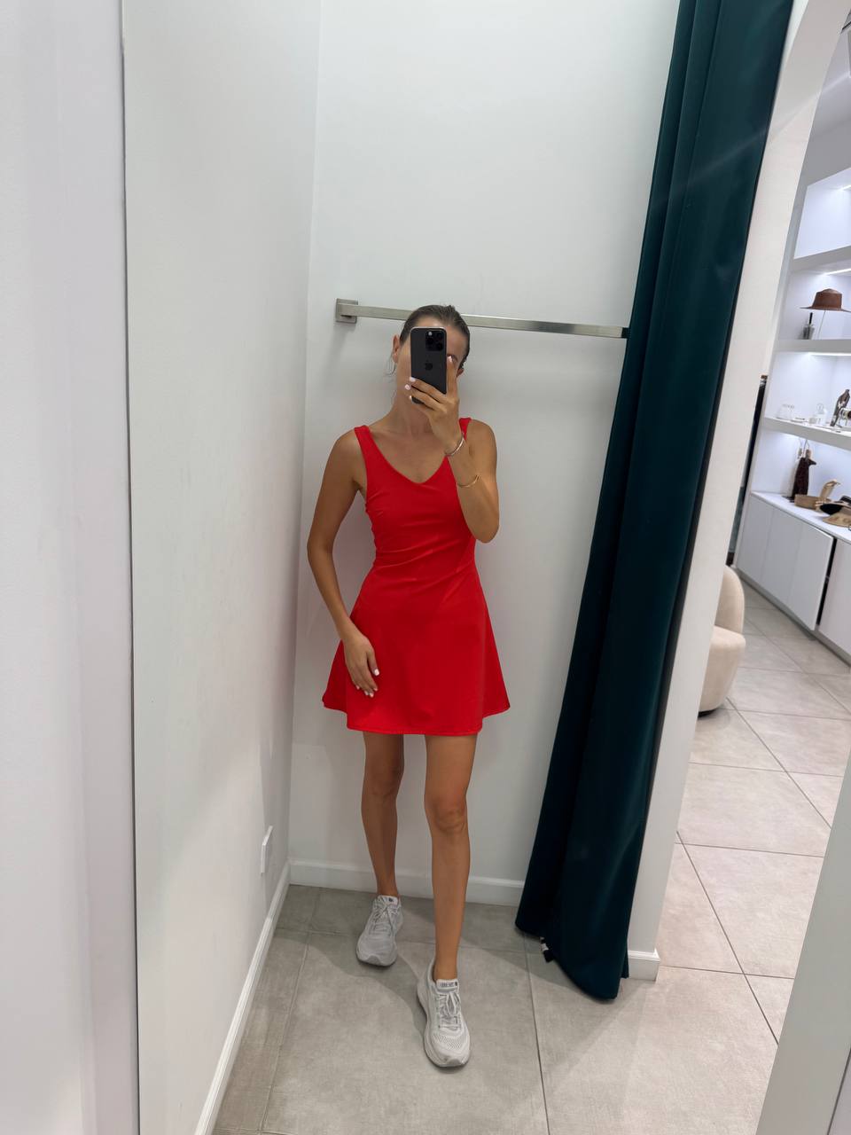 Red sport dress