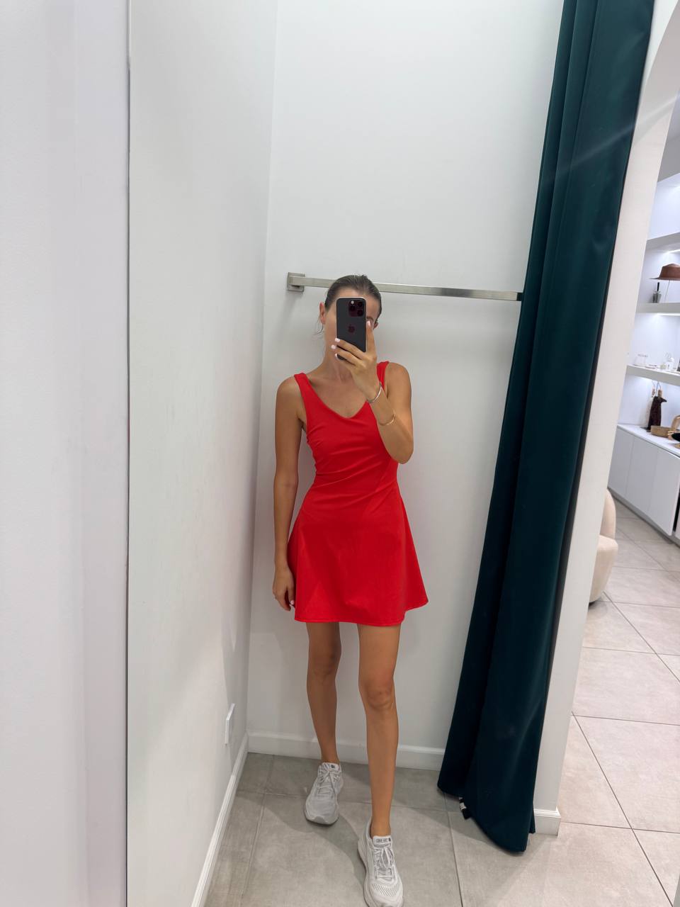 Red sport dress