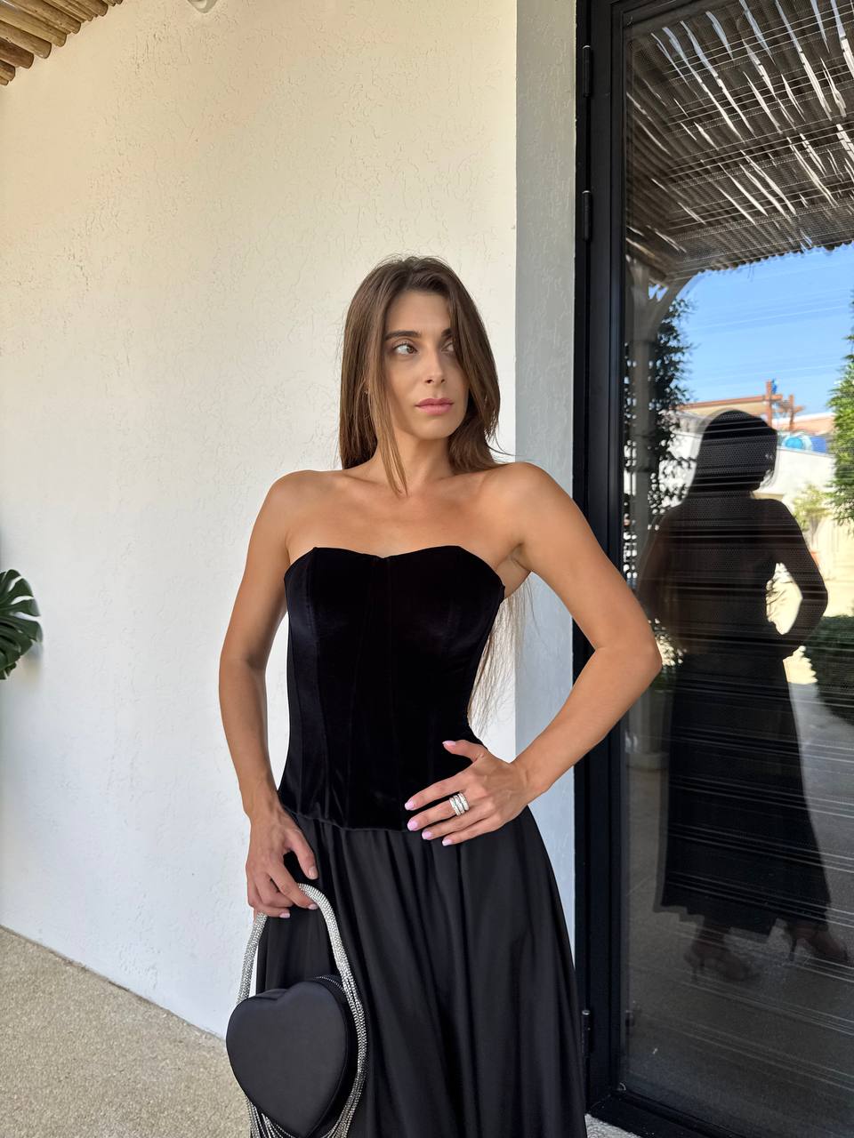 Velvet corset