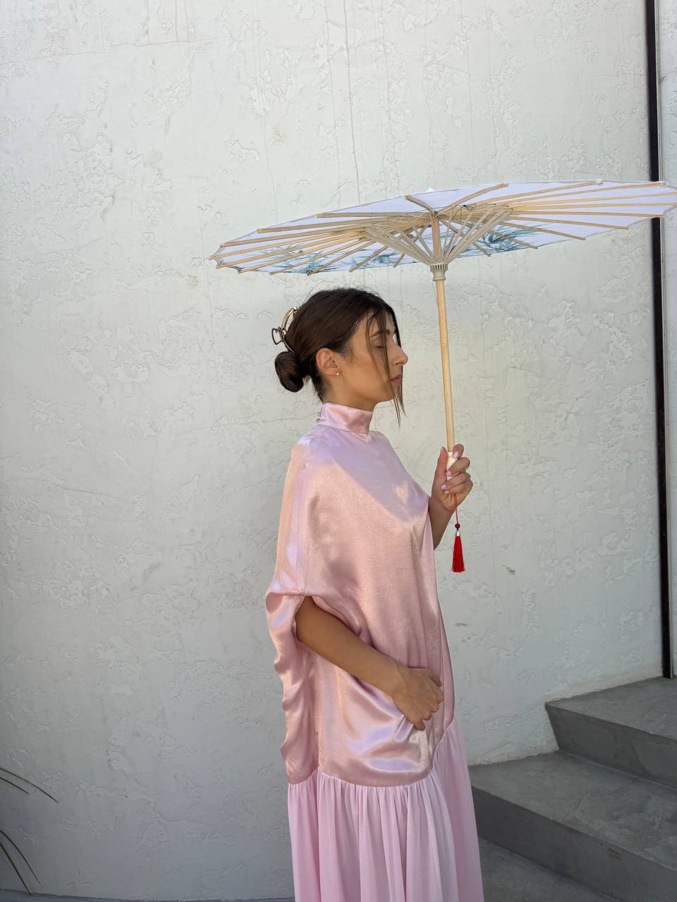 Light pink midi dress