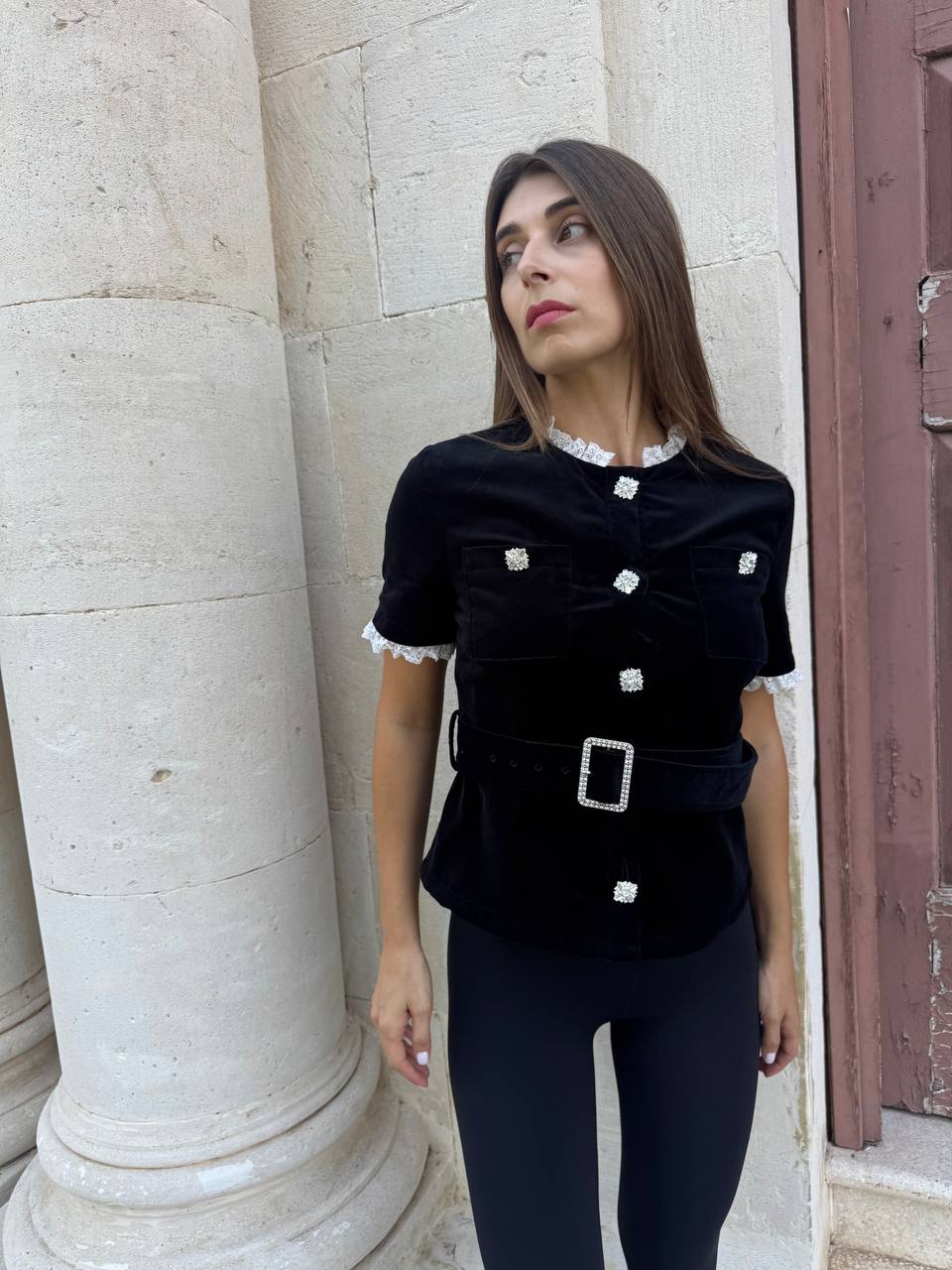 Velvet elegant top