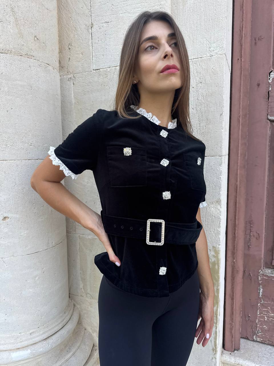 Velvet elegant top