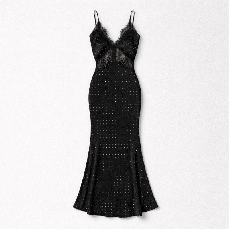 Polka dot midi dress