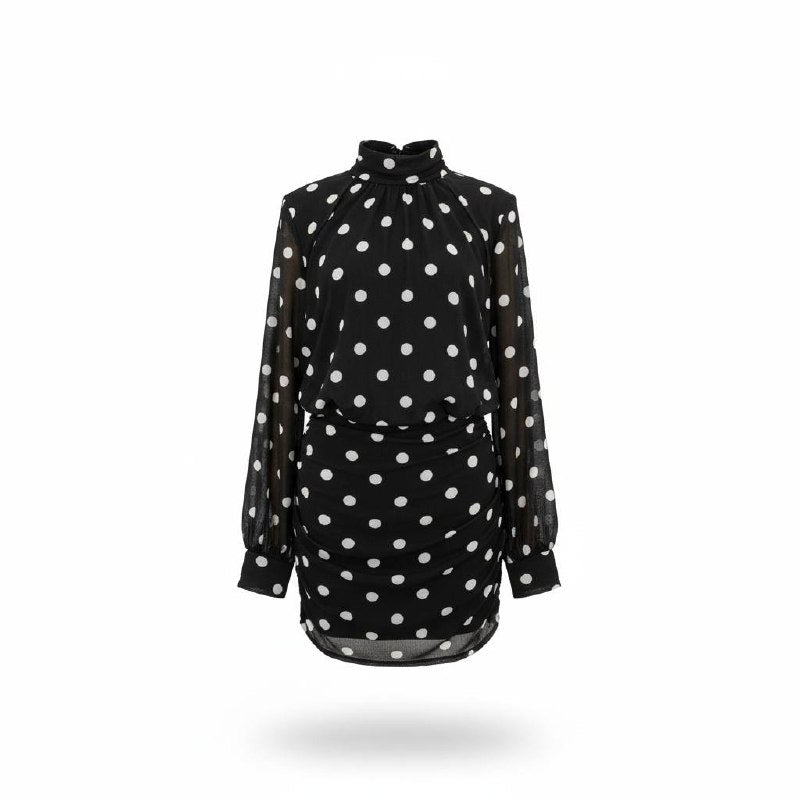 Polka dot mini dress