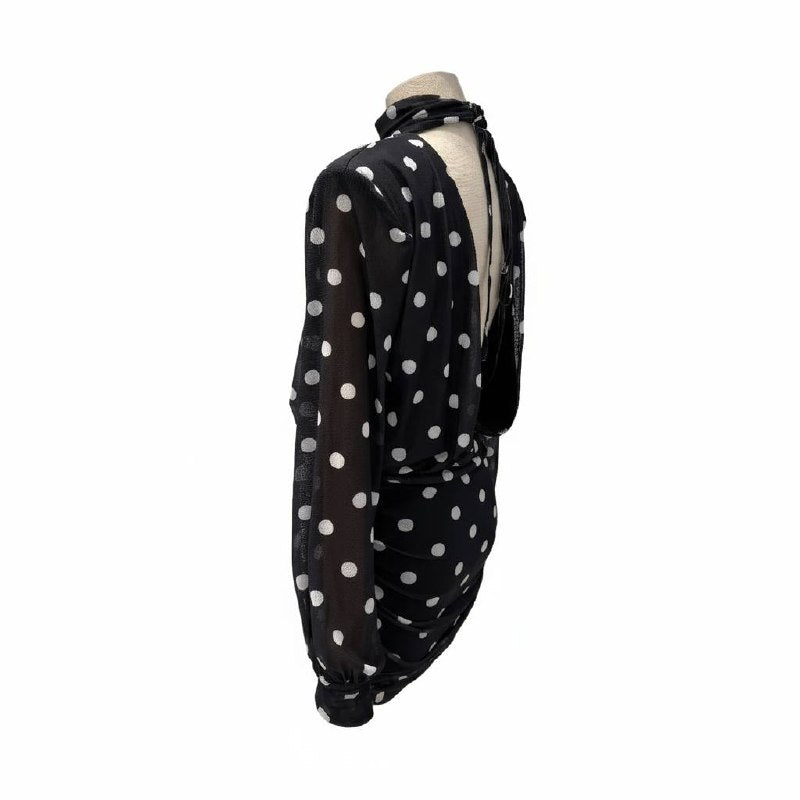Polka dot mini dress