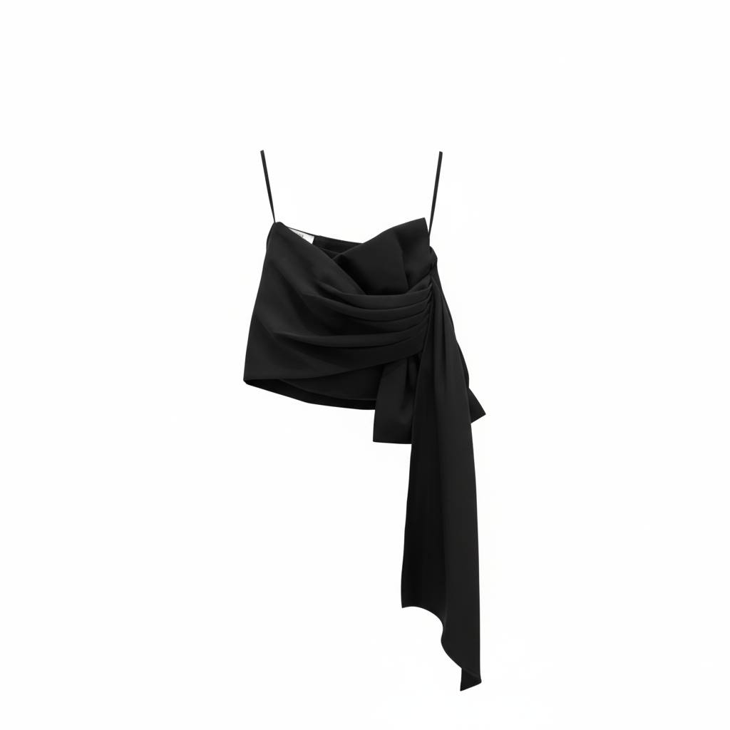 Black mini skirt