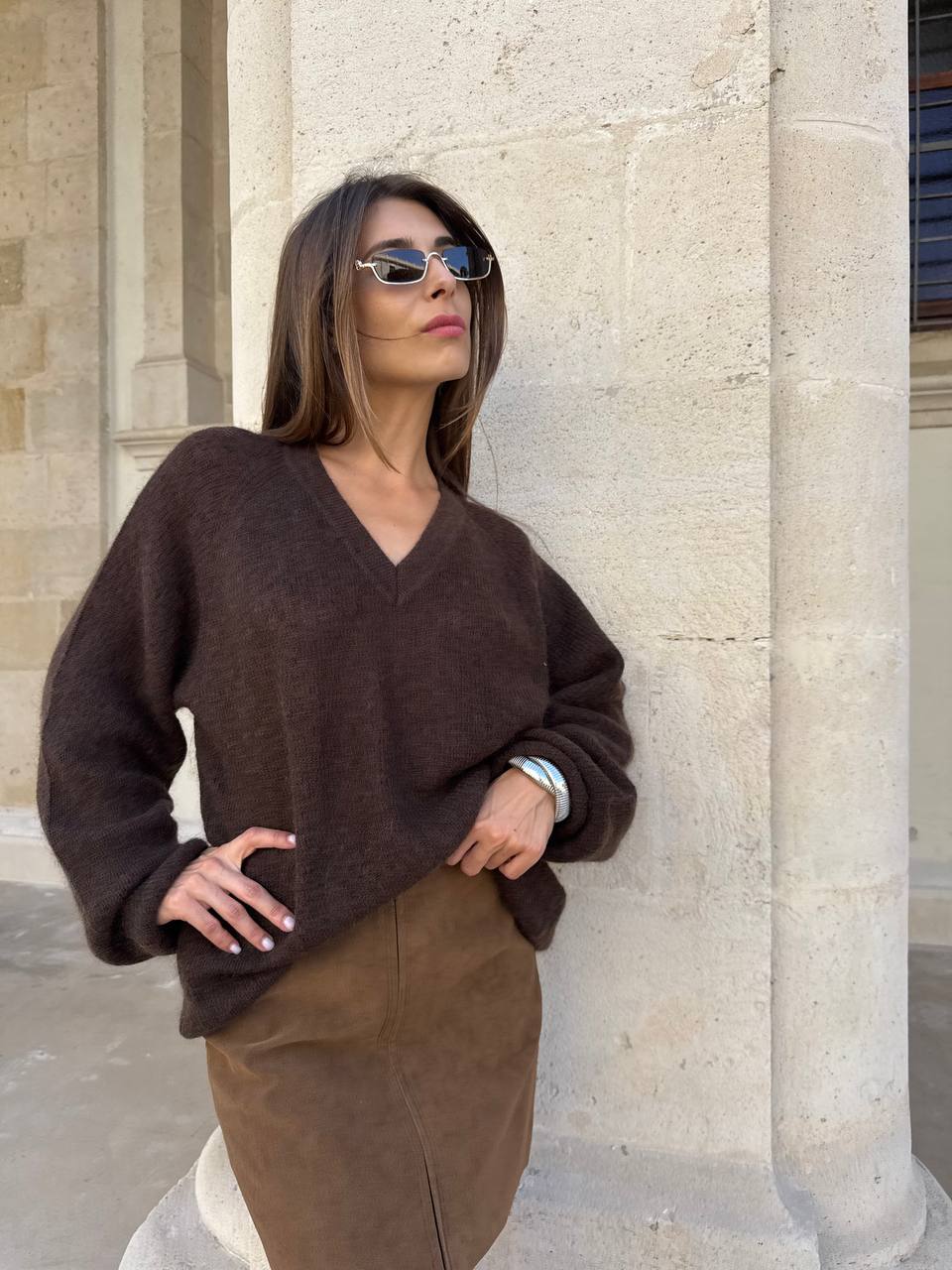 Brown oversized sweater