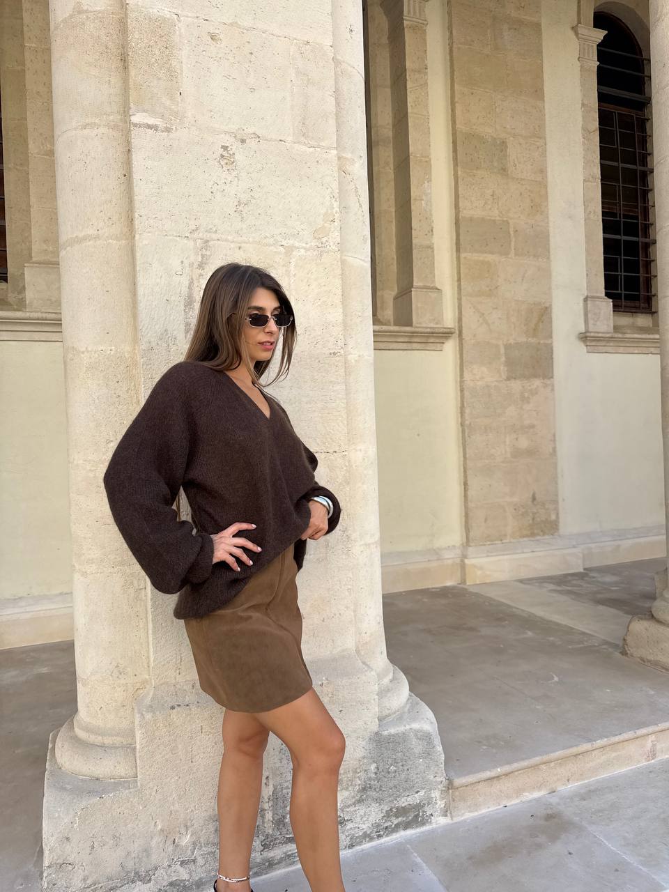 Brown oversized sweater