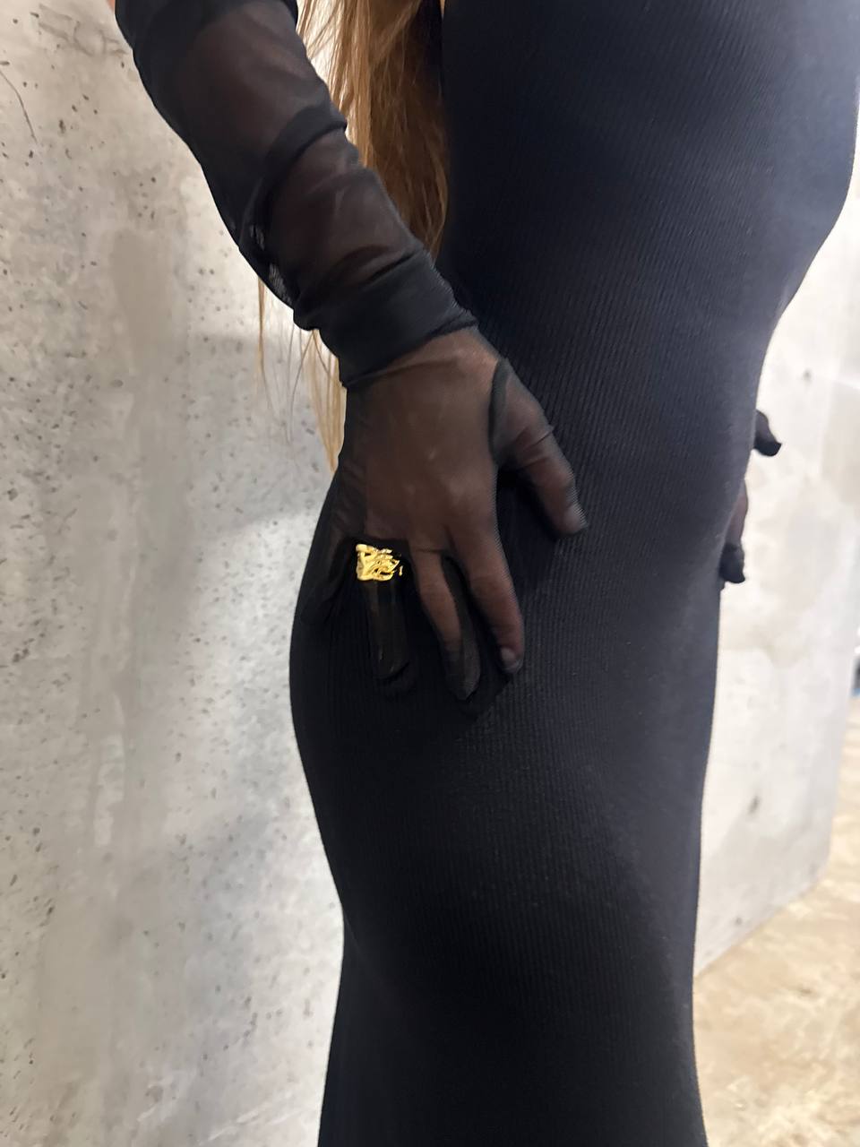 Black gloves