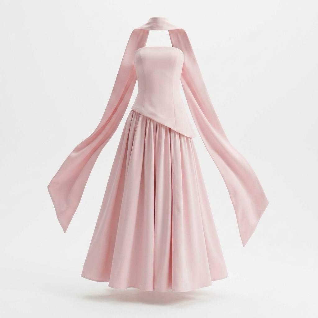 Pink maxi dress