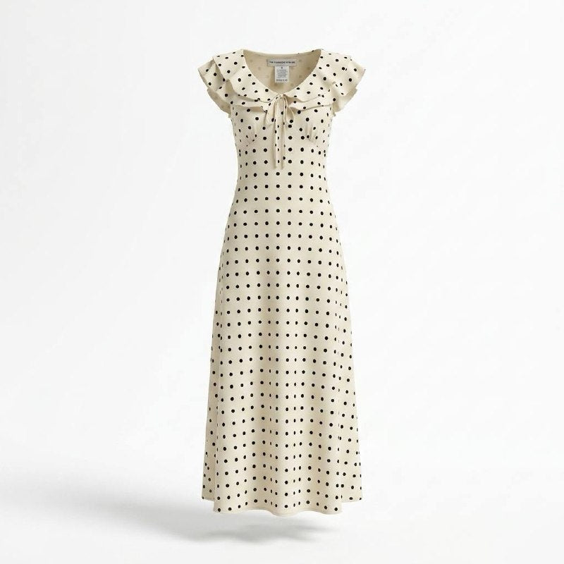 Polka dot elegant dress