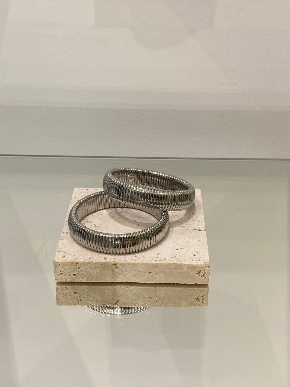 Chunky silver bracelet