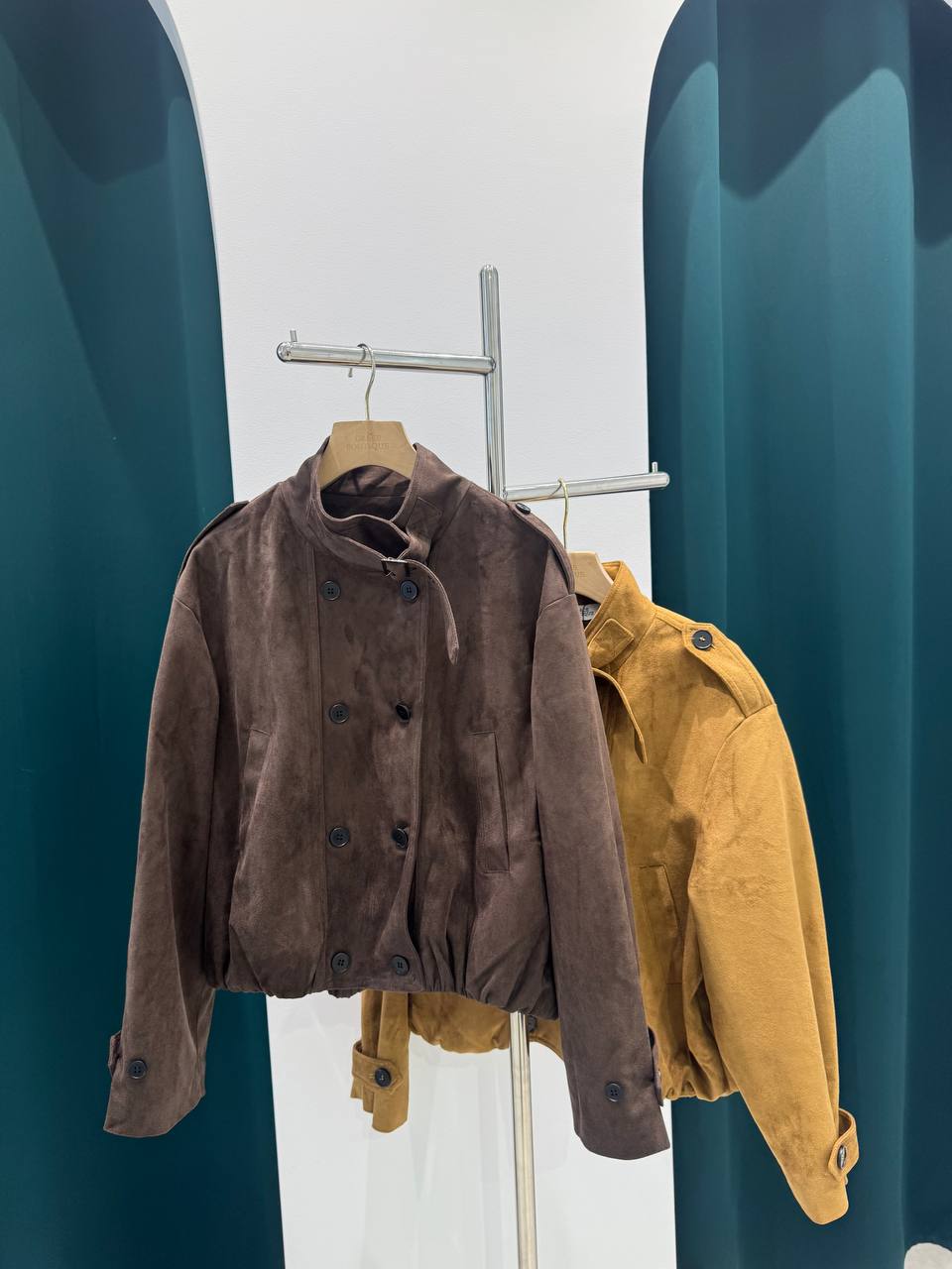 Brown bomber jacket