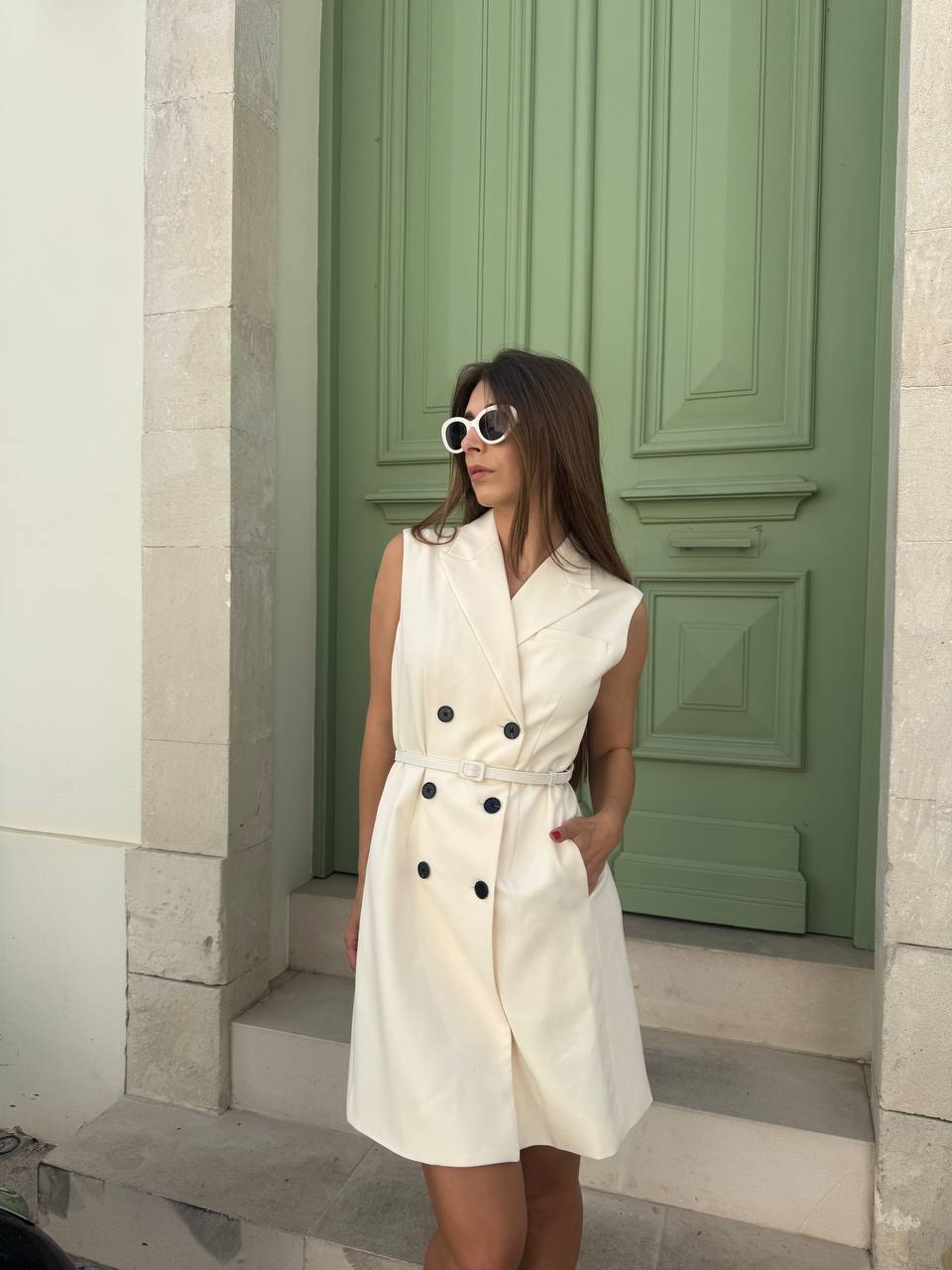 Tie-belt dress