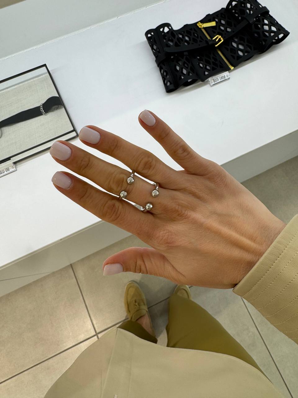 Spiral silver ring
