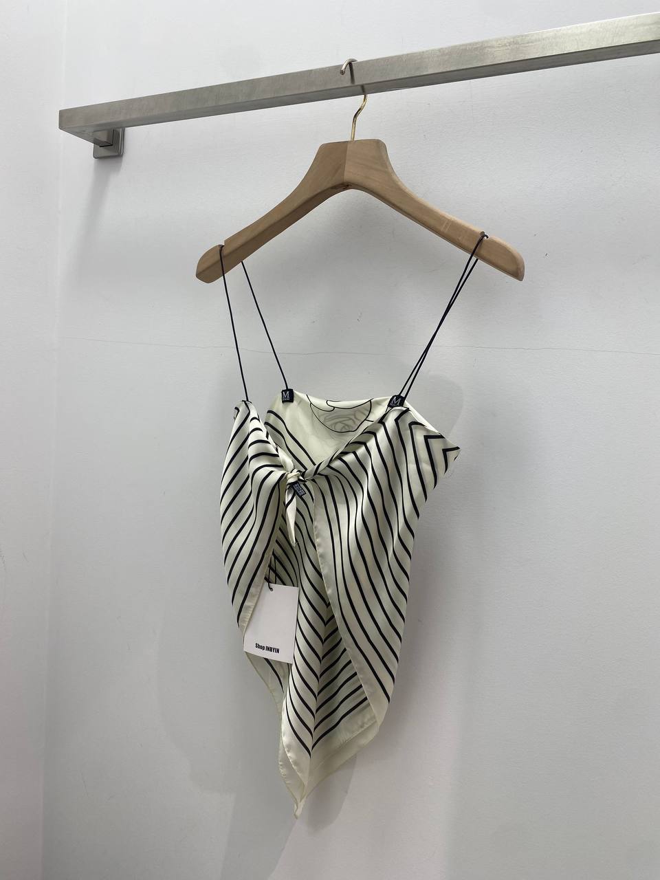 Scarf satin top